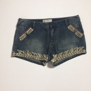 Free People denim shorts